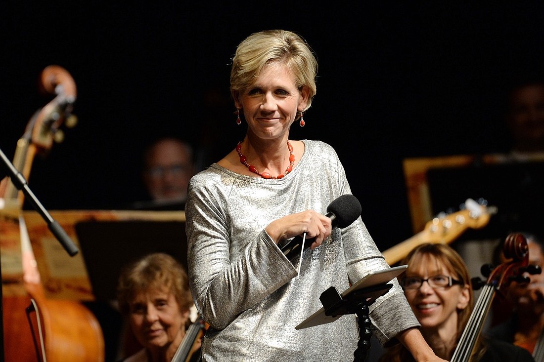 Robyn Bell conducts The Pops Orchestra of Sarasota and Bradenton. Courtesy photo