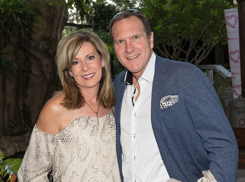 Michelle and Keith Senglaub attended the Bush Dinner on Nov. 3 at Marie Selby Botanical Gardens. Photo courtesy of the Klaubers