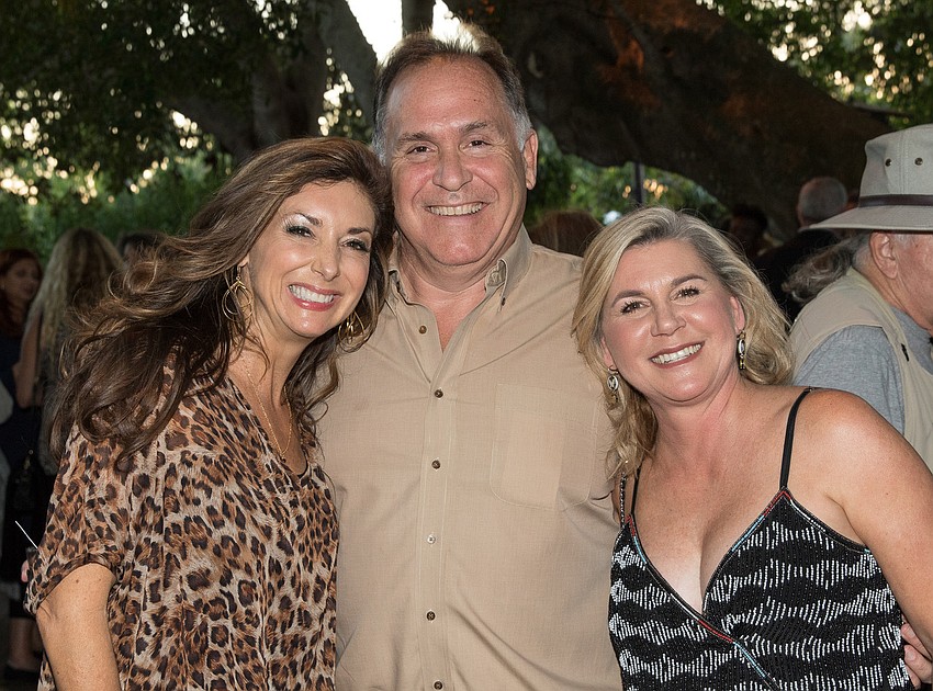 Donna and David Koffman and Tammy Karp attended the Bush Dinner on Nov. 3 at Marie Selby Botanical Gardens. Photo courtesy of the Klaubers