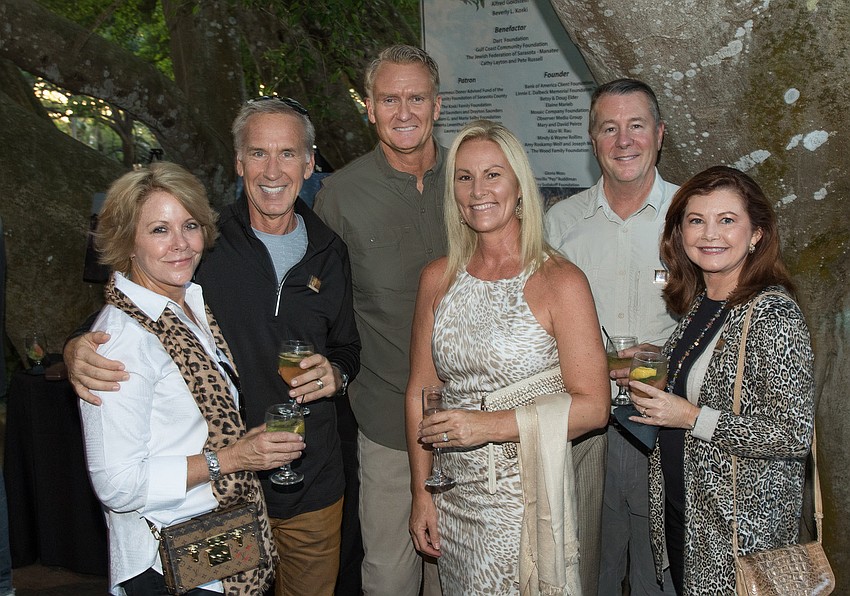Elaine and Rod Hershberger, Jeff and Lisa Jackson and Tim and Melanie Hensey attended the Bush Dinner on Nov. 3 at Marie Selby Botanical Gardens. Photo courtesy of the Klaubers