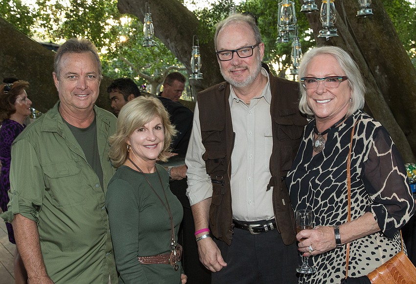 John and Janet McIntyre and Tom and Sherri Koski attended the Bush Dinner on Nov. 3 at Marie Selby Botanical Gardens. Photo courtesy of the Klaubers