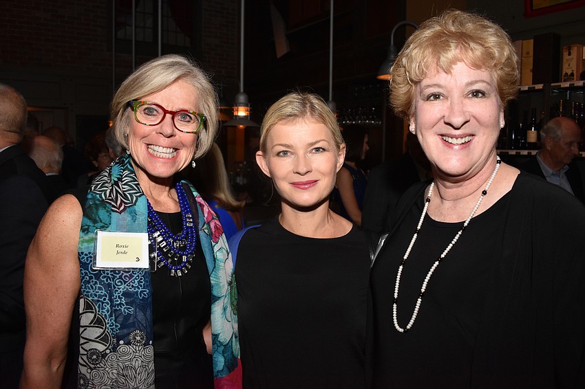 Roxie Jerde, Sarasota Orchestra Music Director Anu Tali and Anne Garlington
