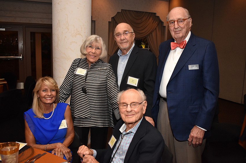 Dorothea Sandland, Gerri Aaron, Marv Albert, Dr. Ernie Kretzmer (seated) and Arn Hoffman
