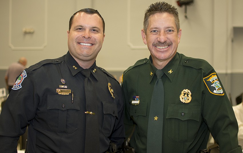 Sarasota Deputy Chief of Police Pat Robinson and Sarasota County Sheriff Col. Kurt Hoffman