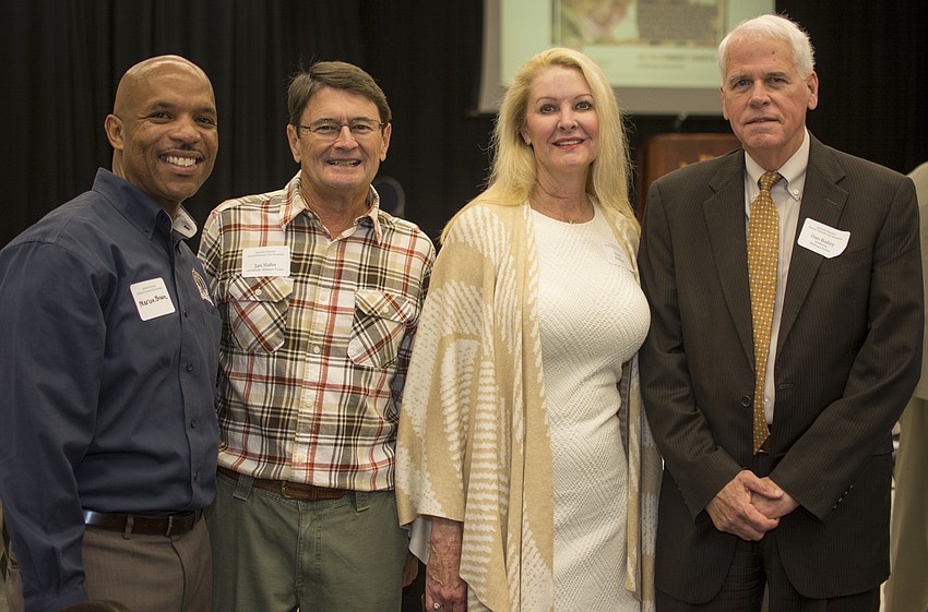 Sarasota Deputy City Manager Marlon Brown, Jan Han, Susan Phillips and Dan Bailey