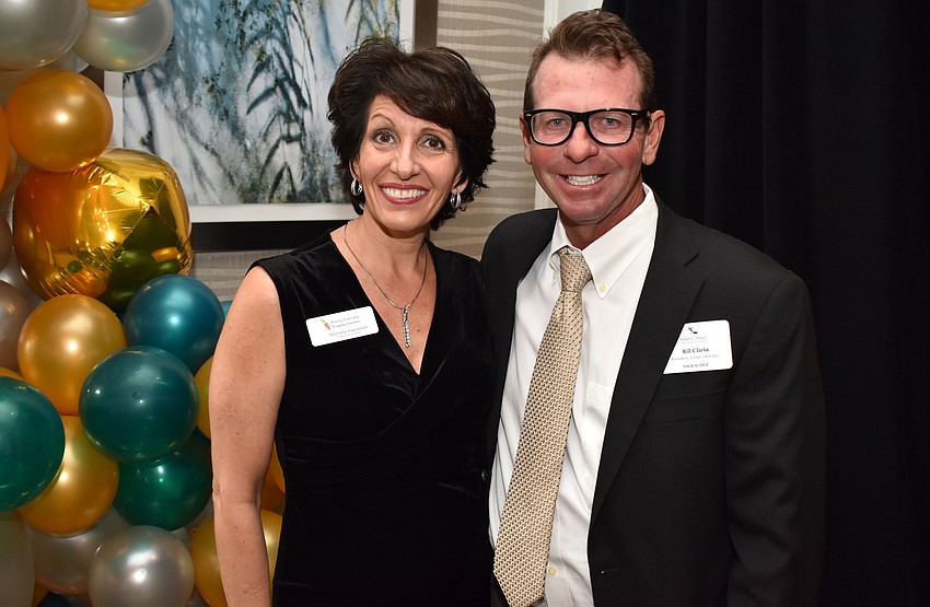 Forty Carrots Family Center Executive Director Michelle Kapreilian and Bill Clarke