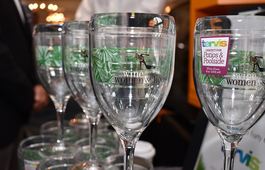 Many guests purchased wine tumblers to support Forty Carrots.