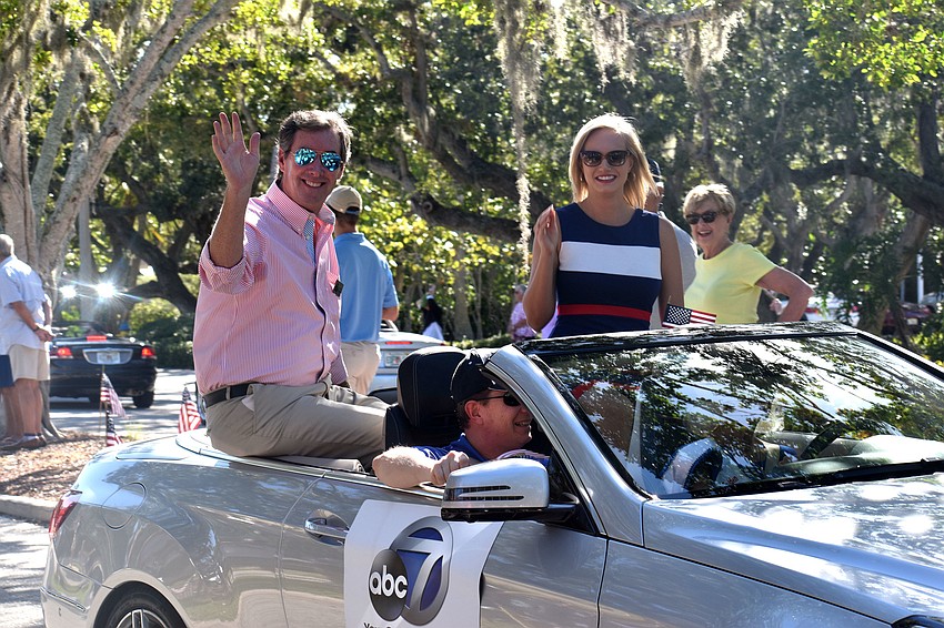 Ray Collins and Jacqueline Matter from ABC 7 moderated a discussion following the parade.