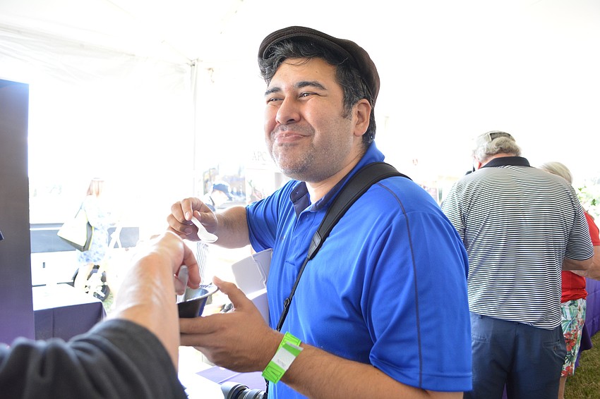 Daniel Campana tastes an ethnic dish that reminds him of one his grandmother made.