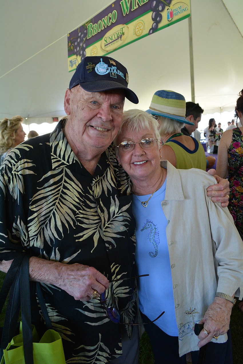 Former Rotarians Jerry and Denise Hearn, of Tara Preserve, make sure to support the event.