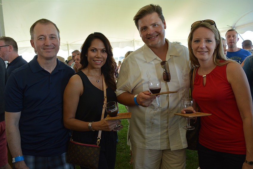 Joe Peters and Lissette Eckert, of Panther Ridge, met up with Todd and Christal Czaja, of GreyHawk Landing.