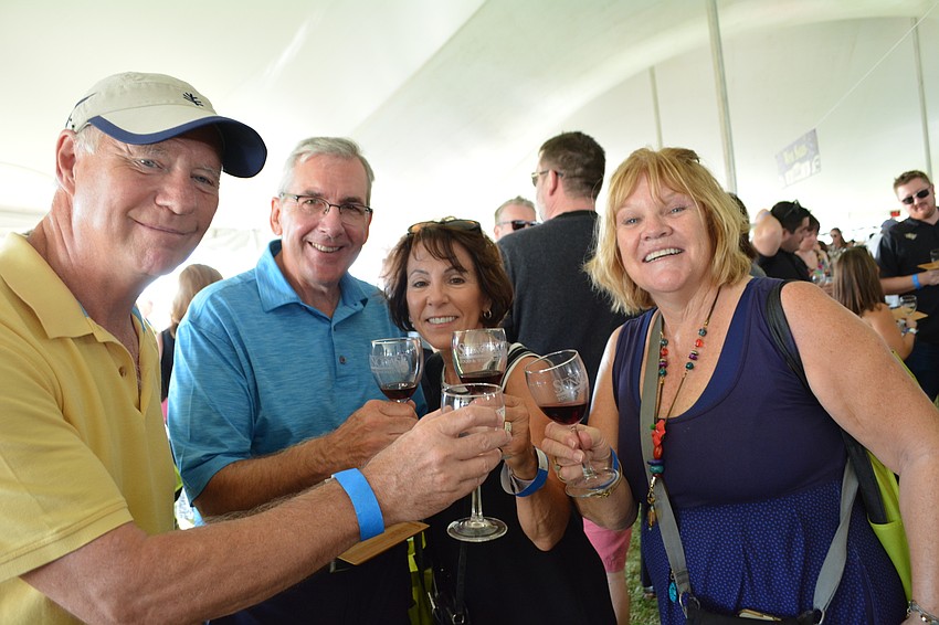 Mark Collins, Jim Nilsson, Joan Nilsson and Pat Collins, of Country Club East, come together every year.