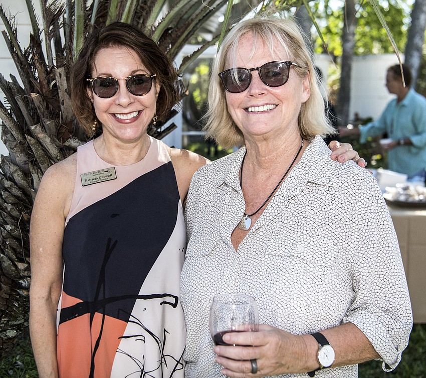 Patricia Caswell with Sheila Moore