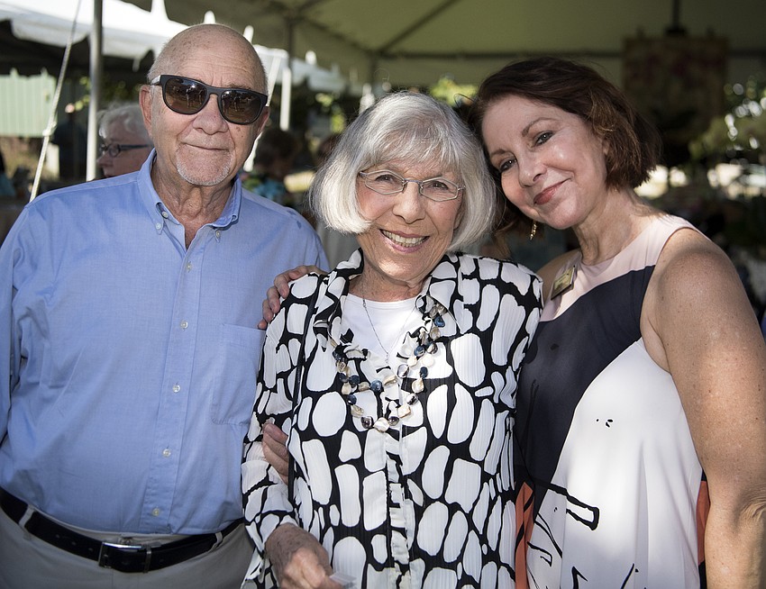Marv Albert and Gerri Aaron with Patricia Caswell