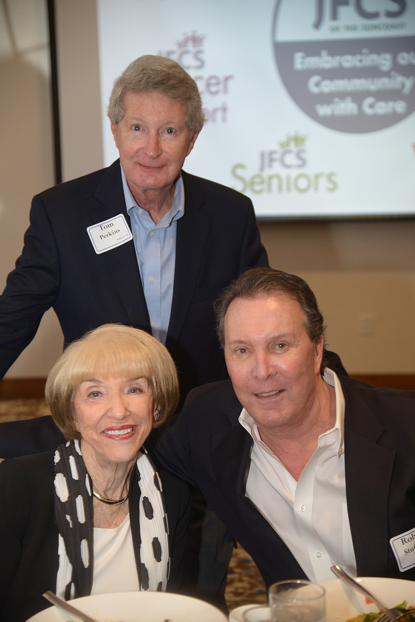 Doris Kaplan, Robert Stuffings and Tom Perkins