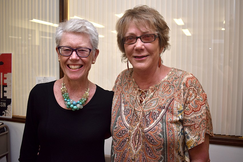 Longboat Library President Mary Baker and Vice President Sandi Herr