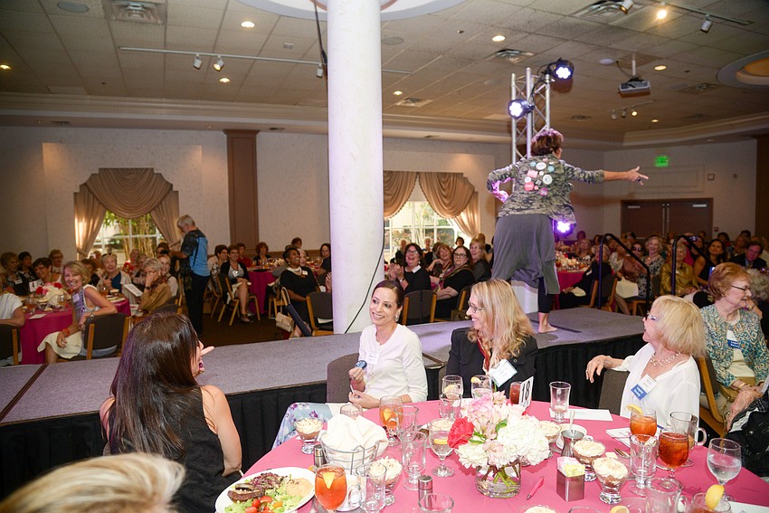 Guests enjoyed a lively fashion show.