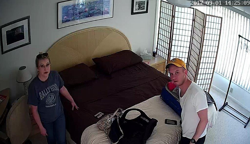 A still image from the video Wayne Natt allegedly took of unsuspecting AirBnB tenants in his Longboat Key Condo, courtesy of Longboat Police Department.