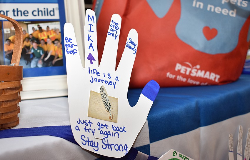 Artwork was on display by several kids who have been helped by Children's Guardian Fund.