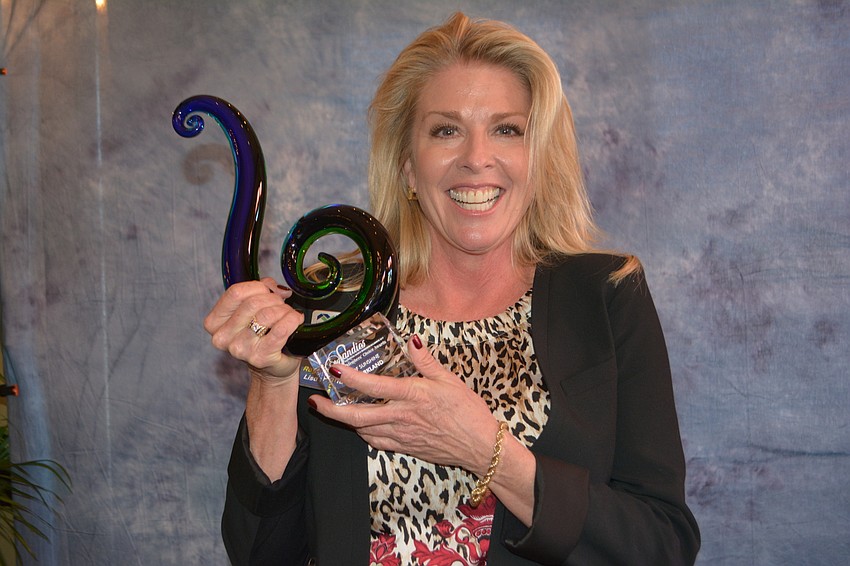 Lisa Kirkland of the Lakewood Ranch Medical Center was presented the Ray of Sunshine award.