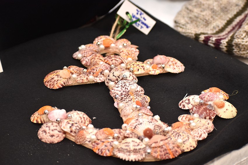 Handmade items, such as this anchor, were on sale during the Christmas Bazaar.