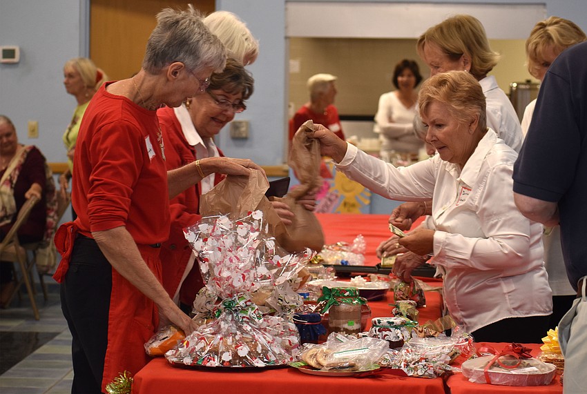Baked goods were popular items at the Christmas Bazaar.