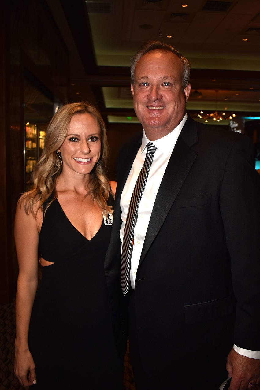 Event co-chairs Ellen Johnson and President of the Board of Directors John Raleigh