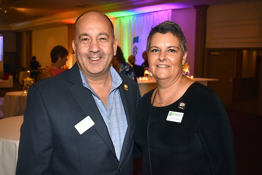 Event co-chairs Chris Covelli and Pauline Parrish