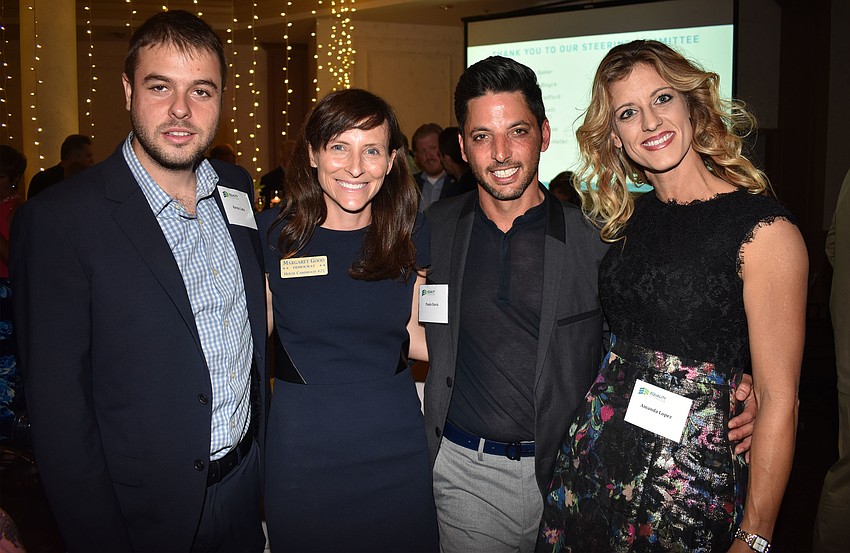 Kevin Lata, House of Representatives candidate for the 72nd district Margaret Good, Paulo Davis and Amanda Lopez
