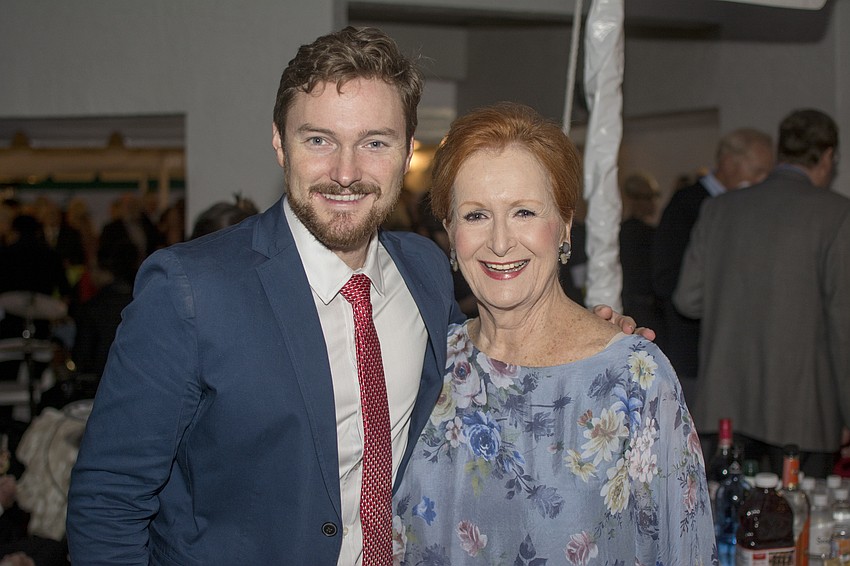 Alex Floethe and School Board member Jane Goodwin