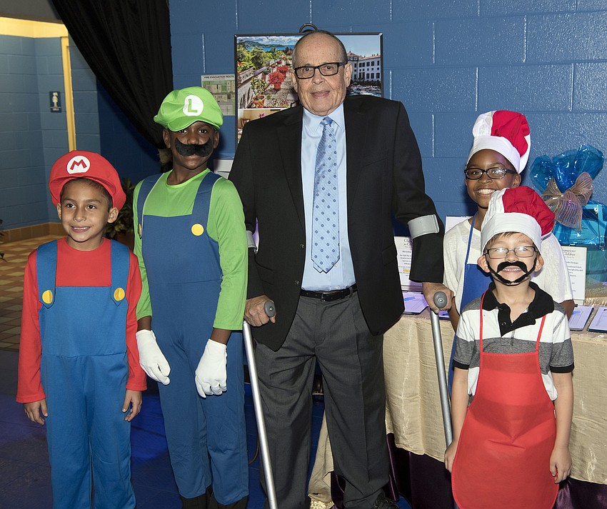 Ayden (8), Levandre (12), Wells Purmort with Jacob (7) and Zorianna (11)