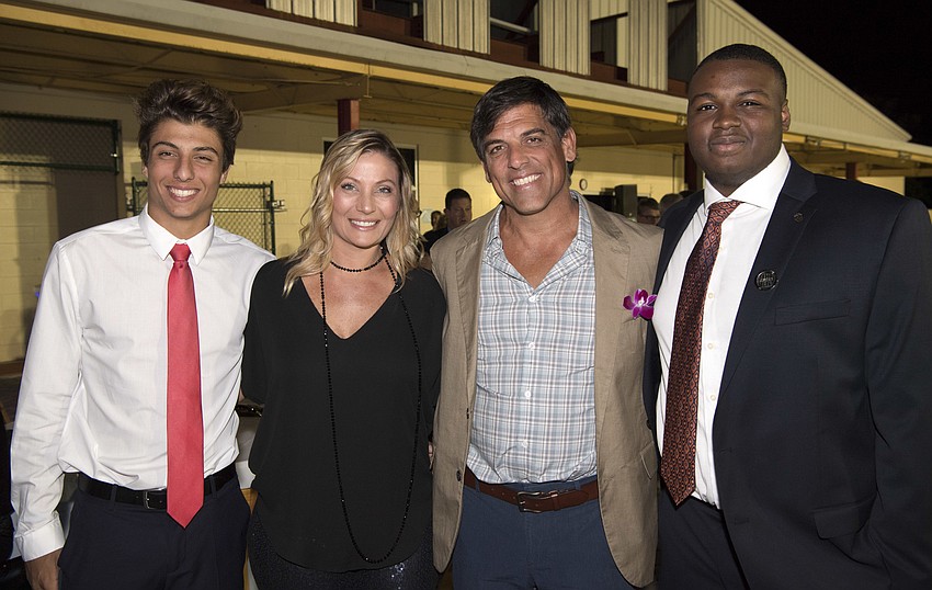 Adriano, Jenna and Nick DiLorenzo with 2016 Youth of the Year Al-Muta Hawks