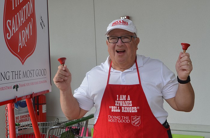 Mayor Terry Gans took his turn at the bell last December.