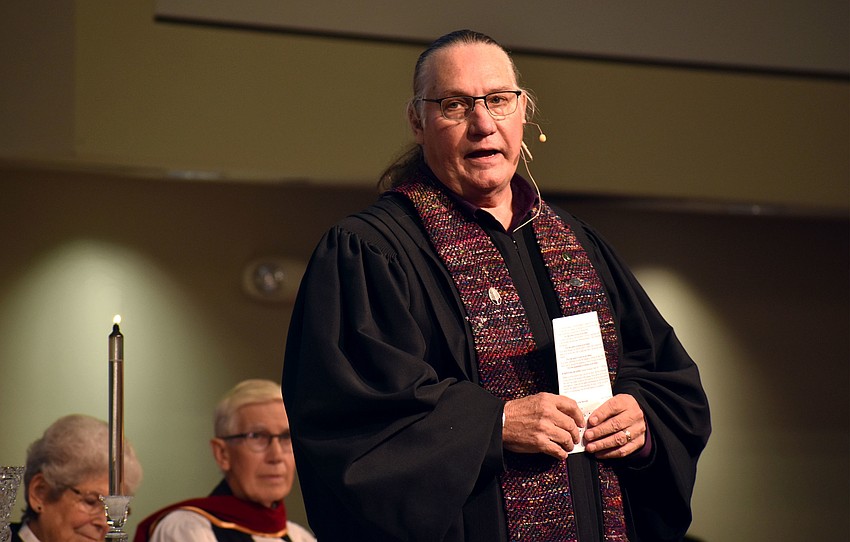 The Rev. Bill Friederich of Longboat Island Chapel gave this year’s message.