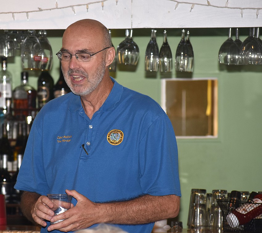 Outgoing Town Manager Dave Bullock explained the issues he thinks the town will face in the future.