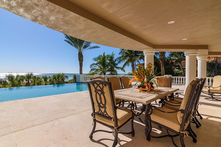 The triple lot offers about 150 feet of beachfront.