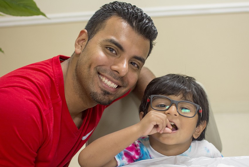 Volunteers Wagner and Josiah Padylla