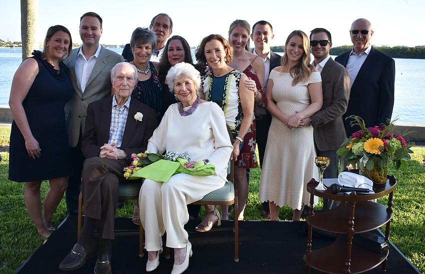 Mort and Carol Siegler celebrated their 70th wedding anniversary with their immediate family by their side.