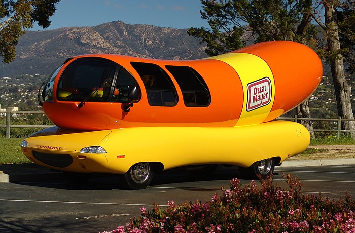 The Wienermobile is headed to Lakewood Ranch.