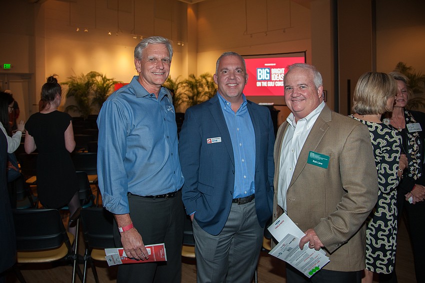 Paul Hoffman with SouthTech; David Polimeni with Rite Technology and Rob Lane with Kerkering Barberio
