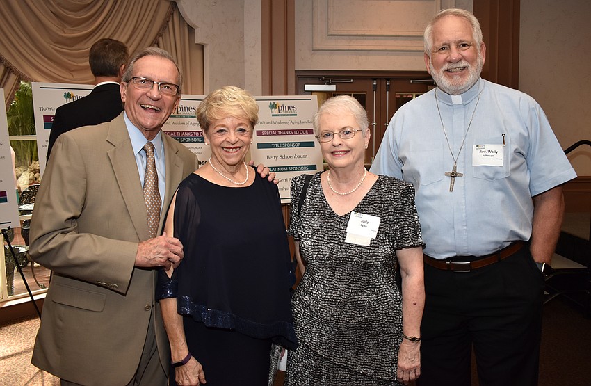 Lee Holden, Lorraine Murphy, Judy Egan and Rev. Wally Johnson
