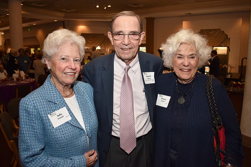 Sally and Howard Crowell with Denise Barker