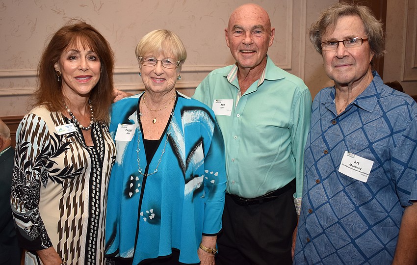 Pamela Baron, Peggy and Ken Abt and Art Mahoney