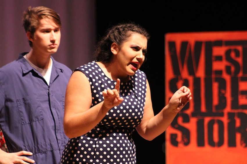 Lakewood Ranch High School senior Meli Moore during 