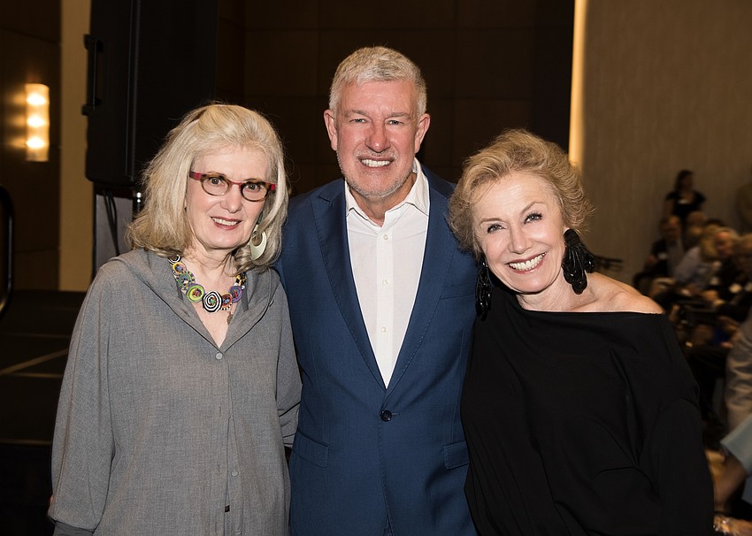 Anne Virag, Asolo Rep Producing Artistic Director Michael Donald Edwards and Molly Schechter