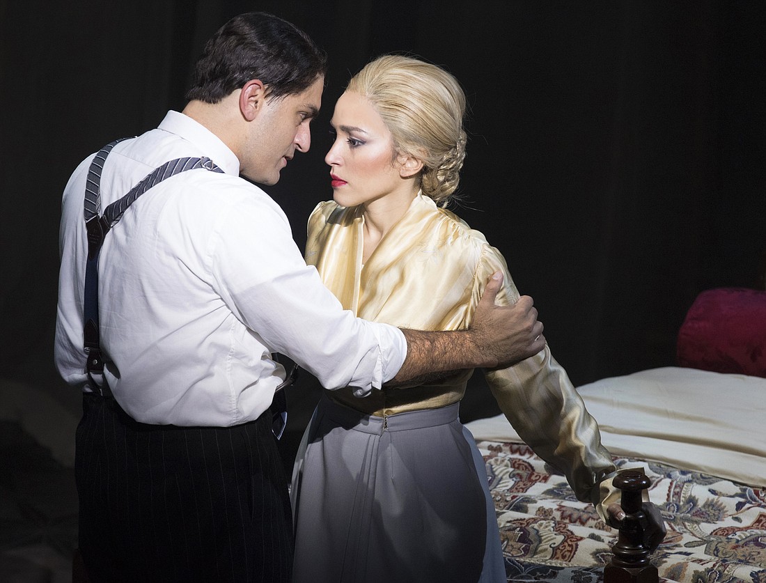 Nick Duckart and Ana Isabelle perform in Asolo Repâ€™s production of â€œEvita.â€ Photo by Rod Millington