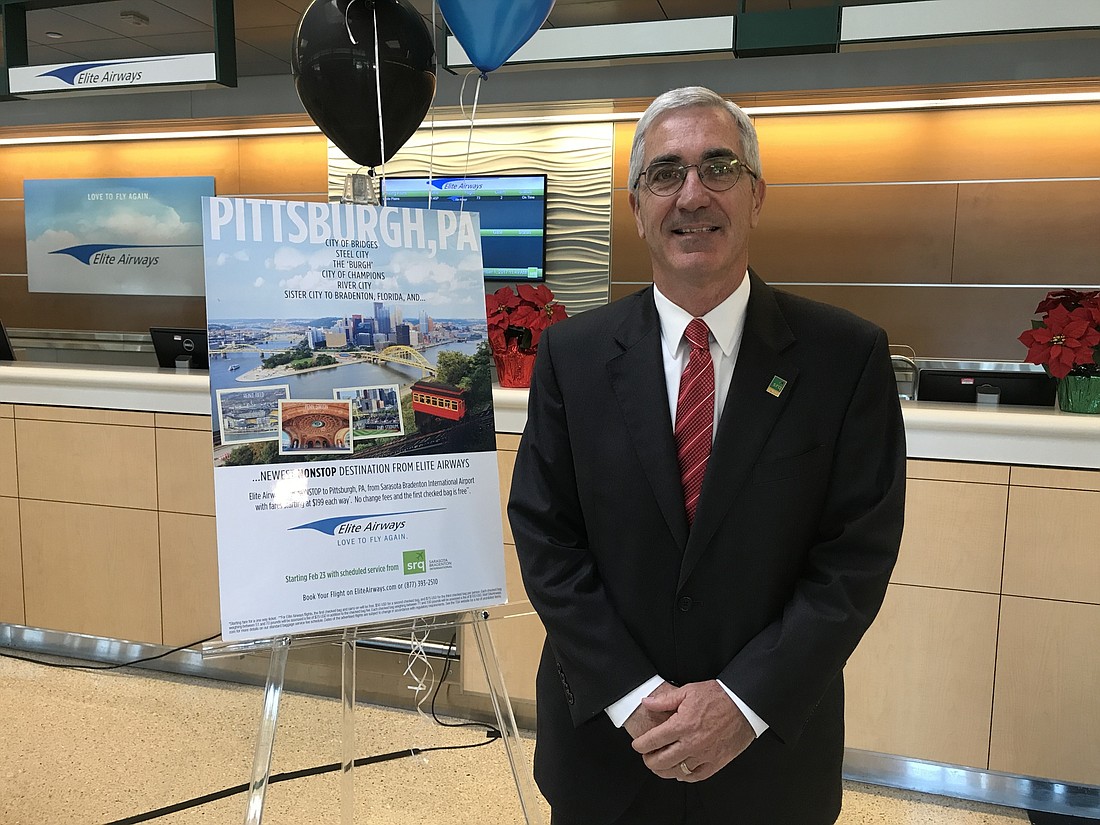 Rick Piccolo, President and CEO of Sarasota-Bradenton International Airport, called the new flight a "home run" for the area.