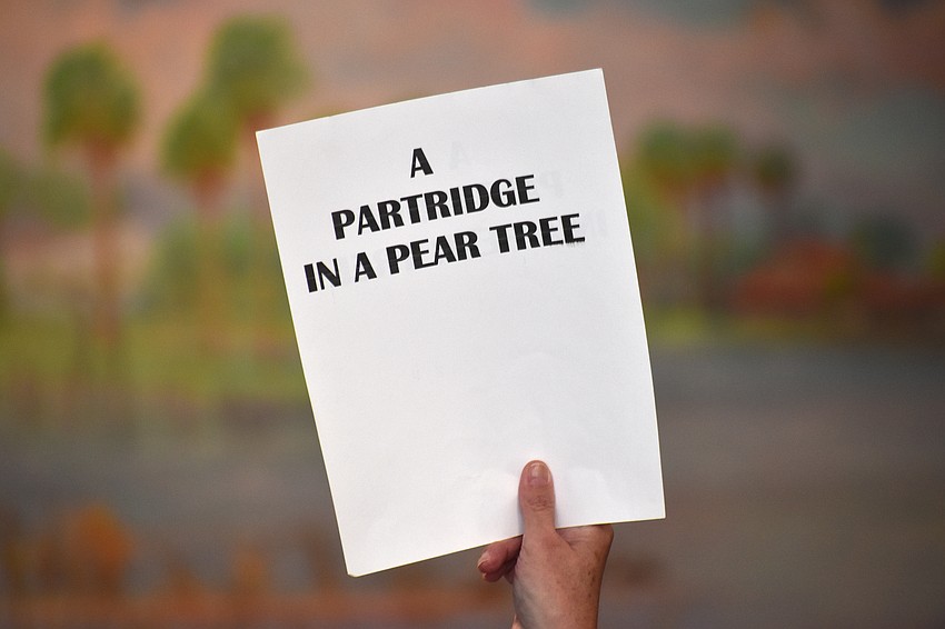 The crowd had assigned parts when singing along to “The Twelve Days of Christmas.”