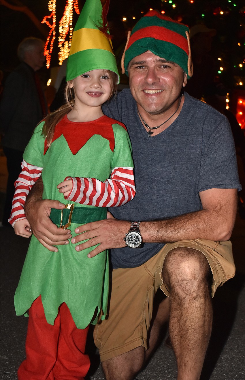 Caitlin and Tom Cail. Caitlin asked Santa for a stuffed bird and unicorn.