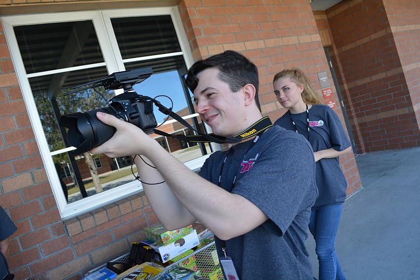 Braden River High's Sean Koch films for the 